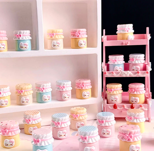 Cat honey jar charms