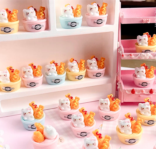 Cat bowl charms